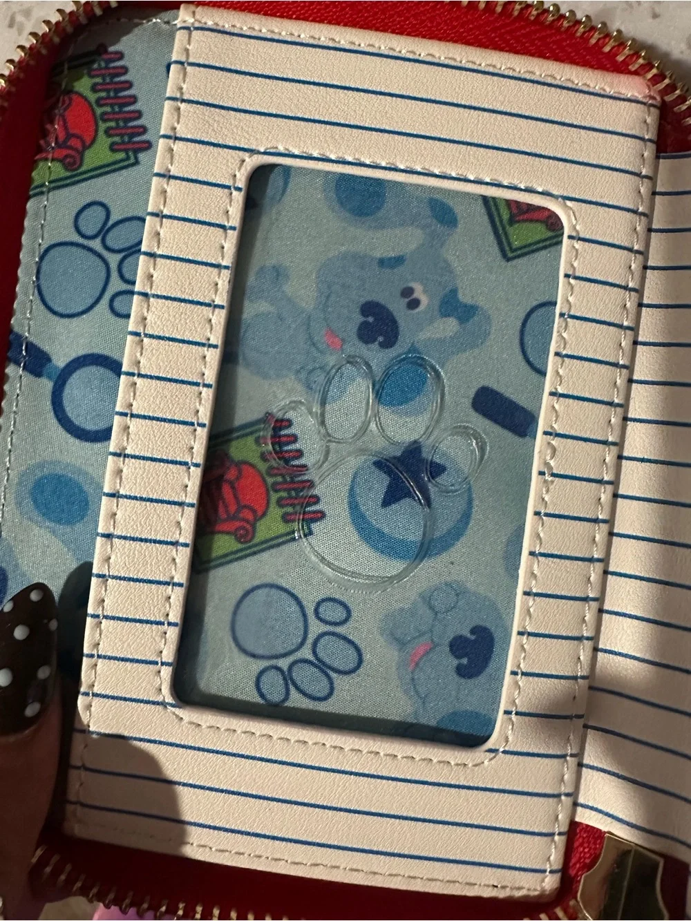 Loungefly Blue's Clues Green and Red Zip Wallet